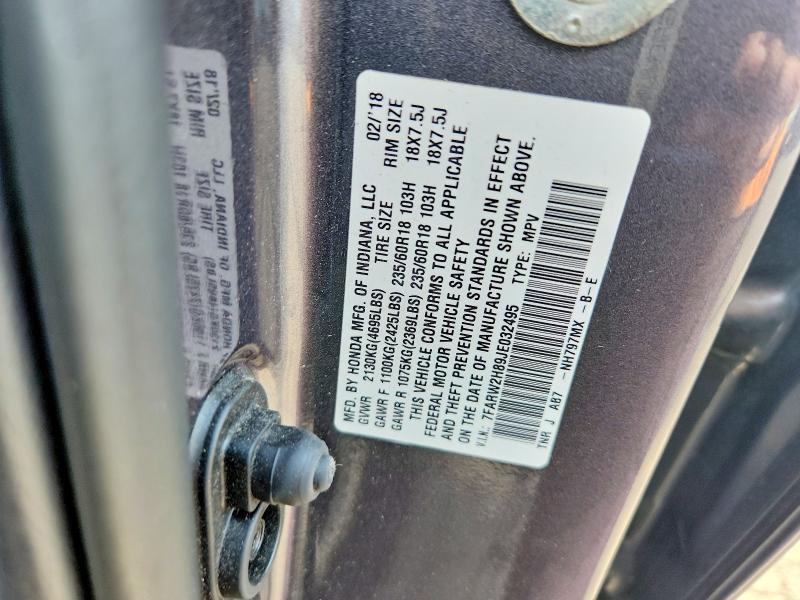 Aukcja sprzedaży 2018 Honda Cr -v, vin: 7FARW2H89JE032495, numer aukcji: 61135196