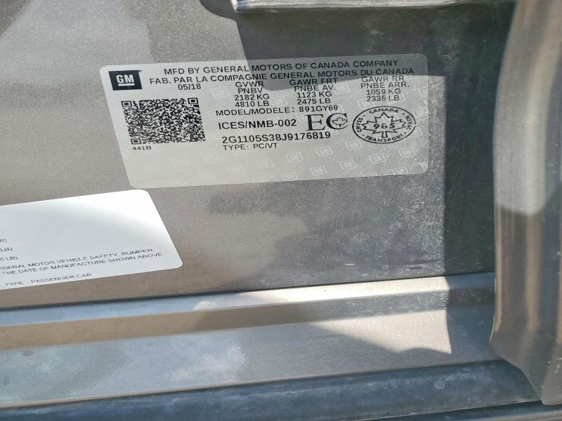 Продажа на аукционе авто 2018 Chevrolet Impala, vin: 2G1105S38J9176819, номер лота: 61748106