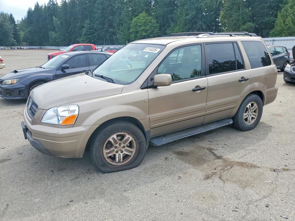 2003 Honda Pilot მანქანა იყიდება აუქციონზე, vin: 2HKYF18593H586387, აუქციონის ნომერი: 61144026