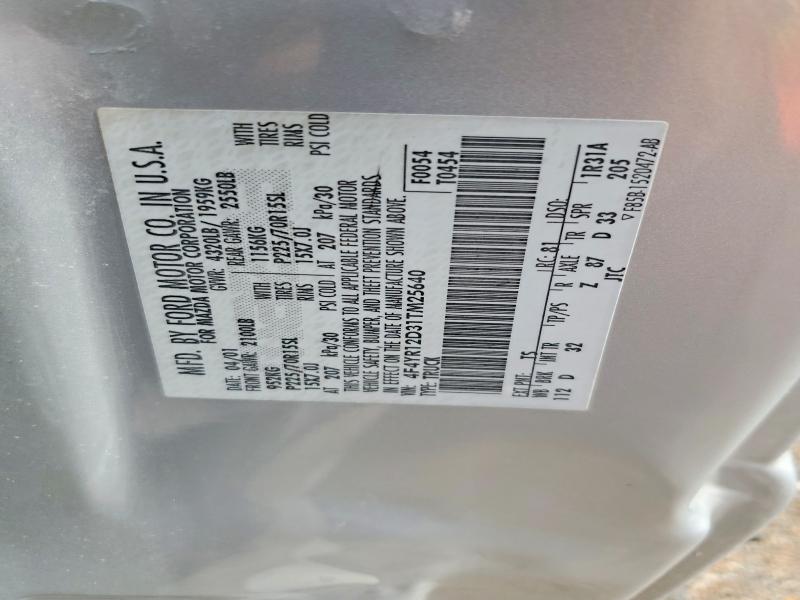 61412016 :رقم المزاد ، 4F4YR12D31TM25640 vin ، 2001 Mazda B2300 مزاد بيع