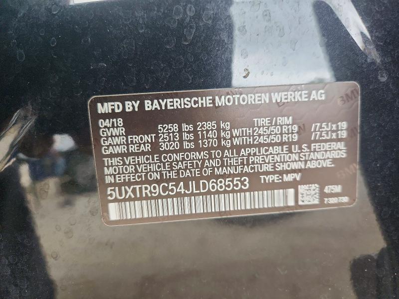Продажа на аукционе авто 2018 Bmw X3, vin: 5UXTR9C54JLD68553, номер лота: 60663916