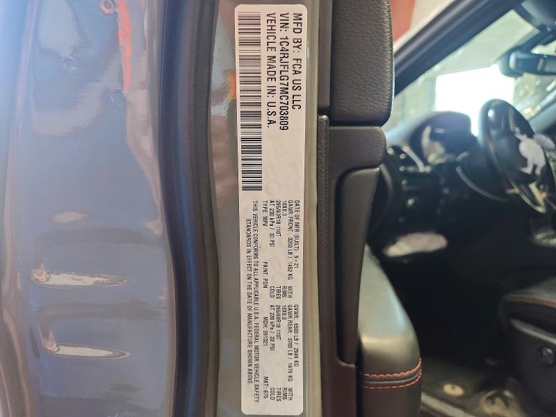 Aukcja sprzedaży 2021 Jeep Grand Cherokee, vin: 1C4RJFLG7MC703809, numer aukcji: 85969365