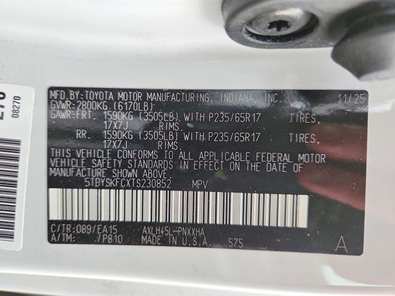 Продажа на аукционе авто 2026 Toyota Sienna, vin: 5TDYSKFCXTS230852, номер лота: 60073856