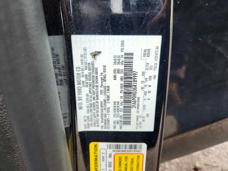 85995445 :رقم المزاد ، 3FA6P0HD3GR189997 vin ، 2016 Ford Fusion مزاد بيع