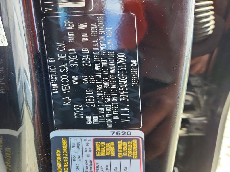 60266026 :رقم المزاد ، 3KPF54AD2PE517600 vin ، 2023 Kia Forte مزاد بيع