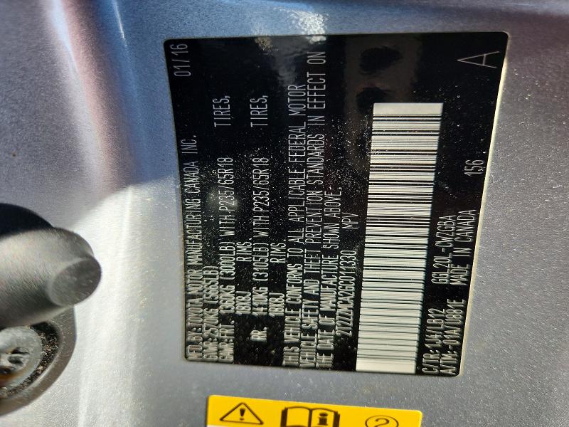 62458496 :رقم المزاد ، 2T2ZZMCA2GC011330 vin ، 2016 Lexus Rx مزاد بيع
