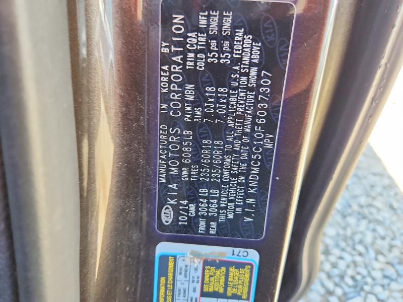 Aukcja sprzedaży 2015 Kia Sedona, vin: KNDMC5C10F6037307, numer aukcji: 60859126