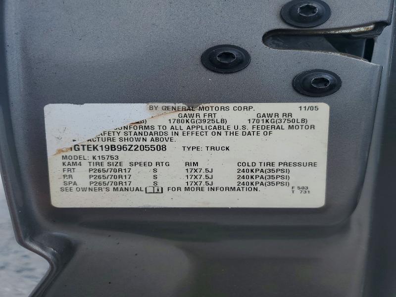 Aukcja sprzedaży 2006 Gmc New Sierra, vin: 1GTEK19B96Z205508, numer aukcji: 62261686