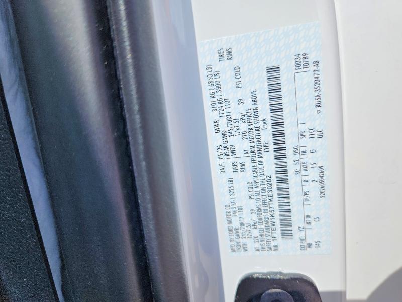 Продажа на аукционе авто 2026 Ford F150, vin: 1FTEW1K57TKE30202, номер лота: 62343746