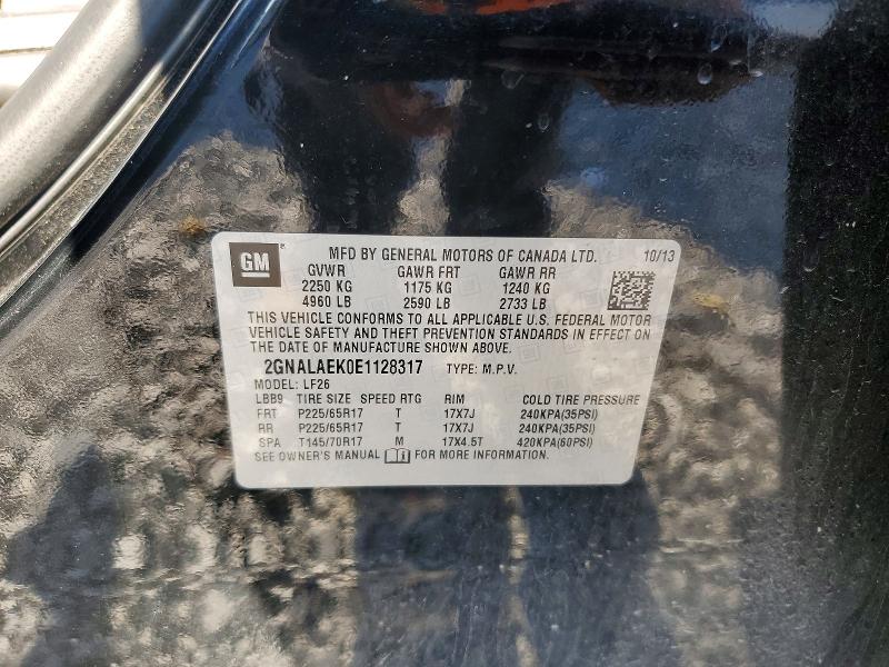 Продаж на аукціоні авто 2014 Chevrolet Equinox, vin: 2GNALAEK0E1128317, номер лоту: 60756406