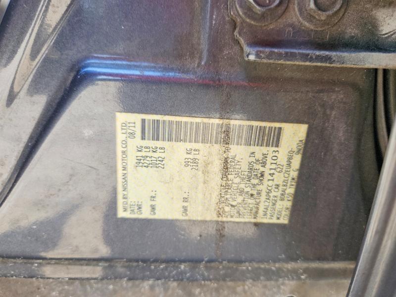 Продажа на аукционе авто 2012 Nissan Altima, vin: 1N4AL2AP6CC141103, номер лота: 61190196