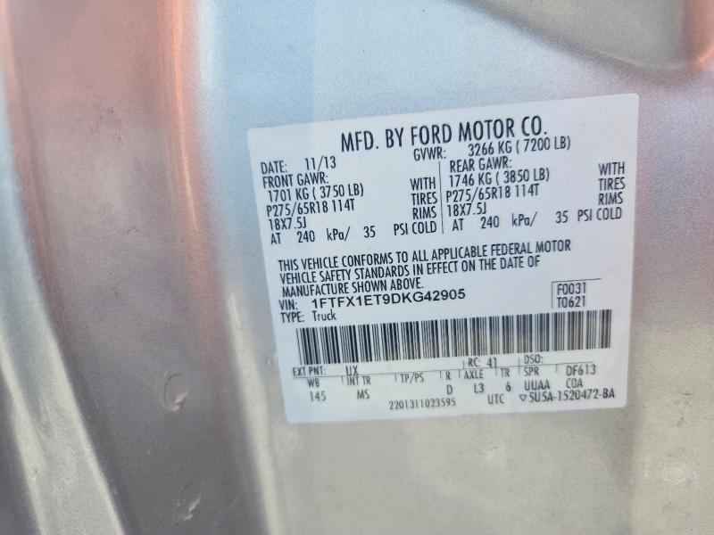 Aukcja sprzedaży 2013 Ford F150, vin: 1FTFX1ET9DKG42905, numer aukcji: 60466326
