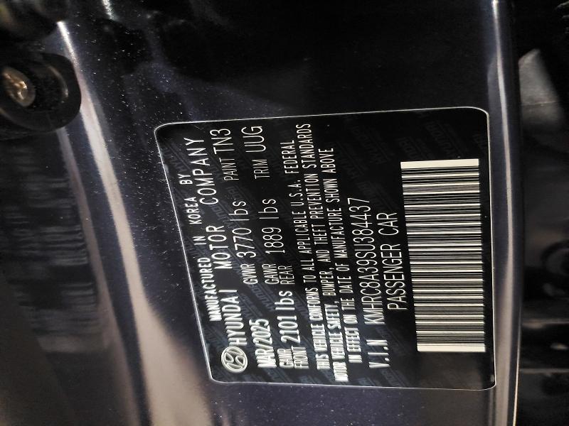 62793606 :رقم المزاد ، KMHRC8A39SU384437 vin ، 2025 Hyundai Venue مزاد بيع