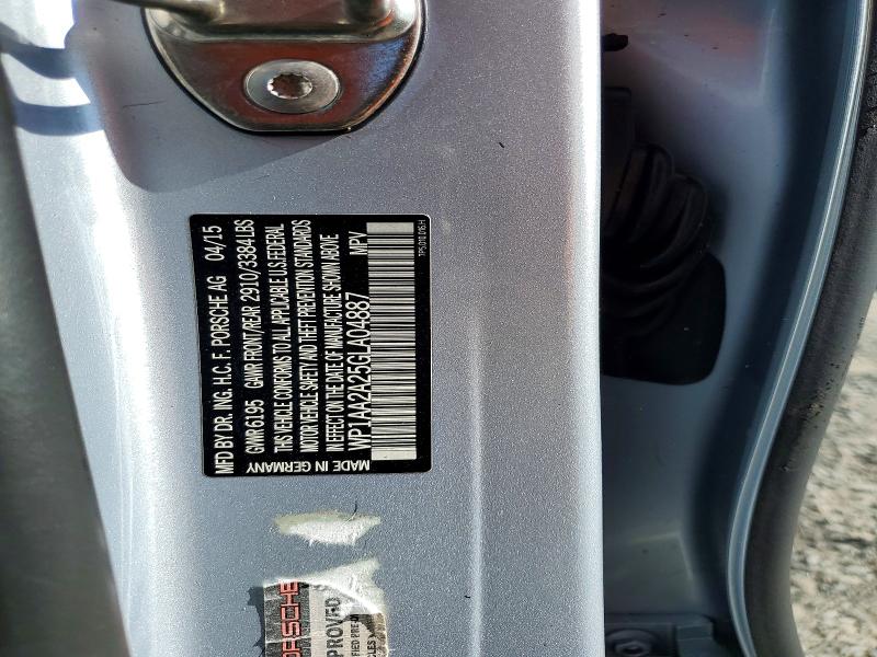 60891266 :رقم المزاد ، WP1AA2A25GLA04887 vin ، 2016 Porsche Cayenne مزاد بيع