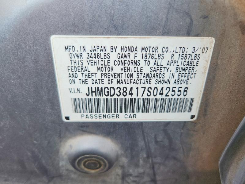 Продажа на аукционе авто 2007 Honda Fit, vin: JHMGD38417S042556, номер лота: 85994745