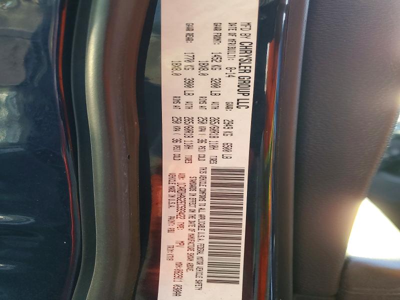 Продаж на аукціоні авто 2014 Dodge Durango, vin: 1C4RDHAG2EC593422, номер лоту: 61061266