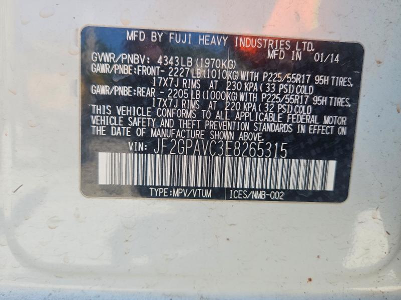 Продажа на аукционе авто 2014 Subaru Xv Crosstrek, vin: JF2GPAVC3E8265315, номер лота: 60084686