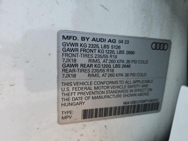 Продажа на аукционе авто 2023 Audi Q3, vin: WA1DECF33P1130312, номер лота: 60110936