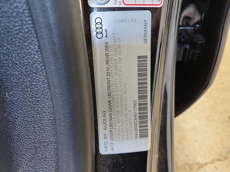 Продажа на аукционе авто 2017 Audi S7, vin: WAU2FAFCXHN117952, номер лота: 61438426