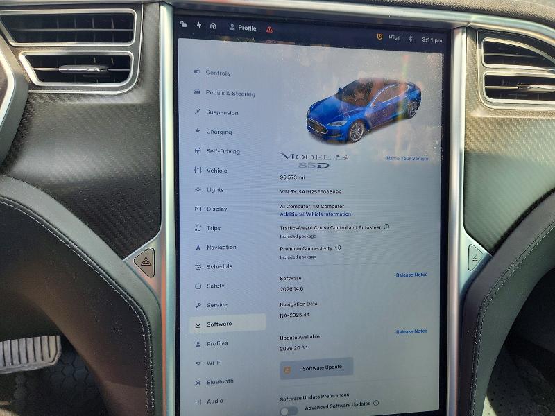 Продаж на аукціоні авто 2015 Tesla Model S, vin: 5YJSA1H25FF086899, номер лоту: 59821696
