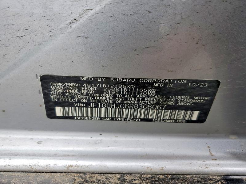 Aukcja sprzedaży 2024 Subaru Impreza, vin: JF1GUHJC6R8306067, numer aukcji: 59536976