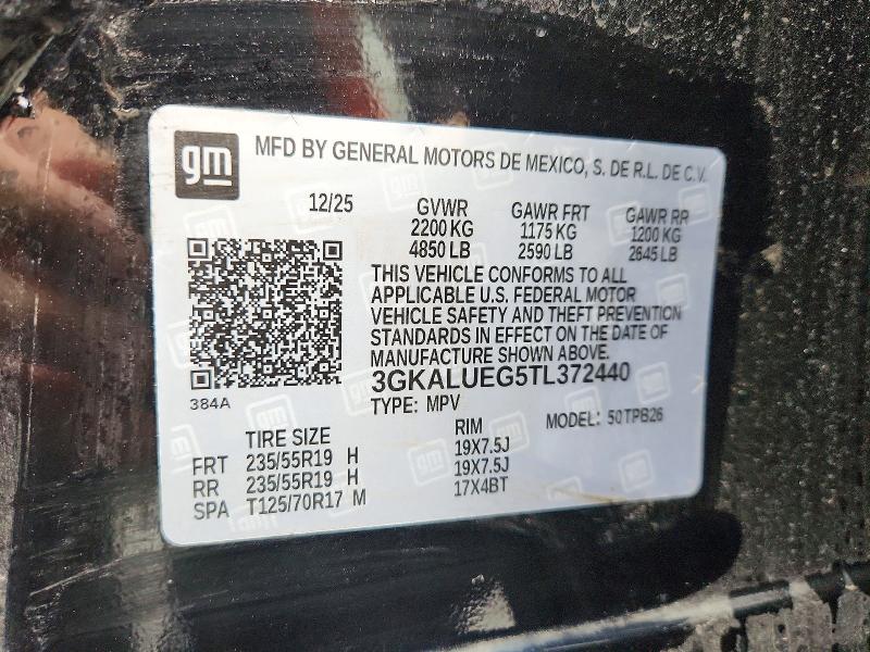 61684076 :رقم المزاد ، 3GKALUEG5TL372440 vin ، 2026 Gmc Terrain مزاد بيع