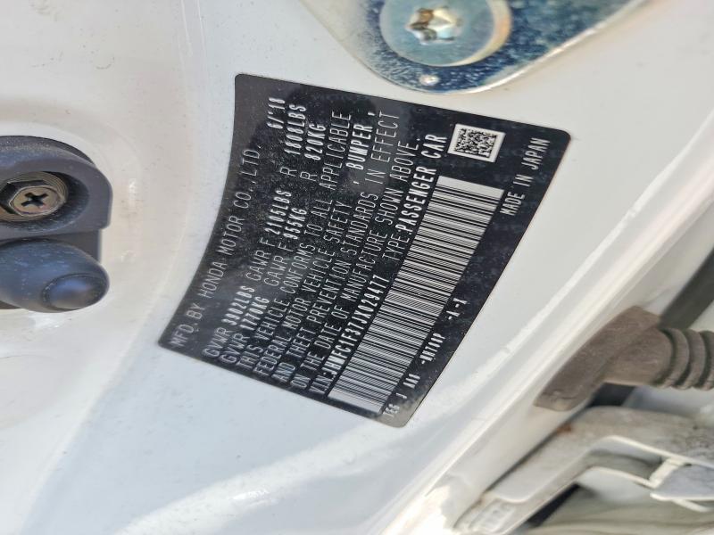 60077376 :رقم المزاد ، JHMFC1F37JX029477 vin ، 2018 Honda Civic مزاد بيع