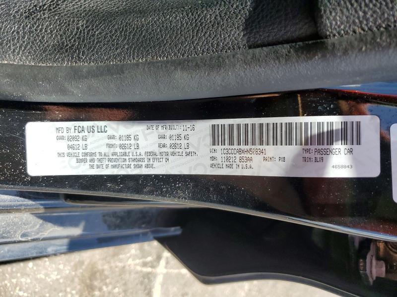 Aukcja sprzedaży 2017 Chrysler 200, vin: 1C3CCCABXHN508341, numer aukcji: 61151116