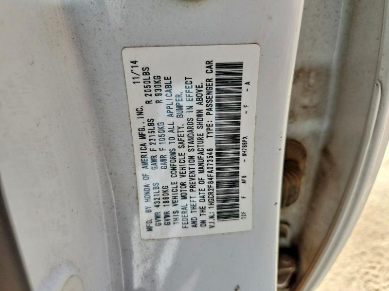 Aukcja sprzedaży 2015 Honda Accord, vin: 1HGCR2F84FA073548, numer aukcji: 63322196