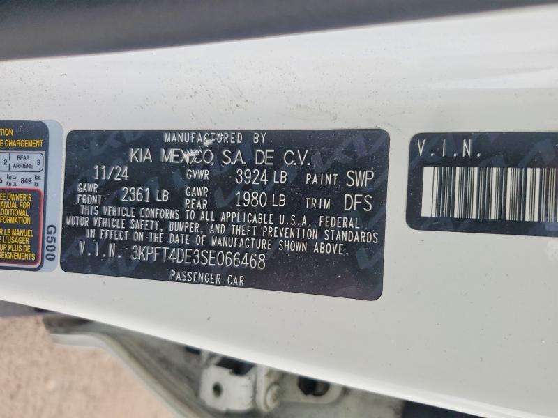 60676496 :رقم المزاد ، 3KPFT4DE3SE066468 vin ، 2025 Kia K4 مزاد بيع