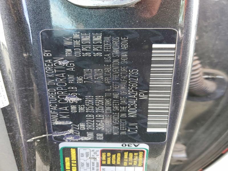 Aukcja sprzedaży 2023 Kia Ev6, vin: KNDC34LA2P5602735, numer aukcji: 59105526