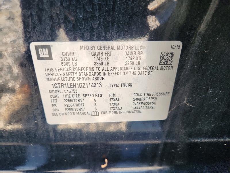 59788936 :رقم المزاد ، 1GTR1LEH1GZ114213 vin ، 2016 Gmc Sierra مزاد بيع