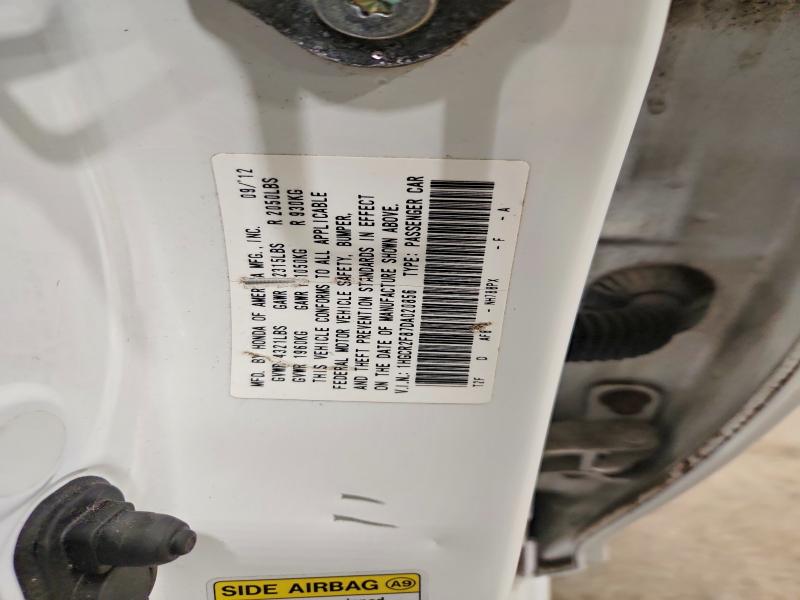 61475966 :رقم المزاد ، 1HGCR2F87DA020856 vin ، 2013 Honda Accord مزاد بيع