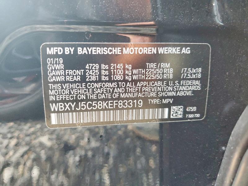 Aukcja sprzedaży 2019 Bmw X2, vin: WBXYJ5C58KEF83319, numer aukcji: 61544616