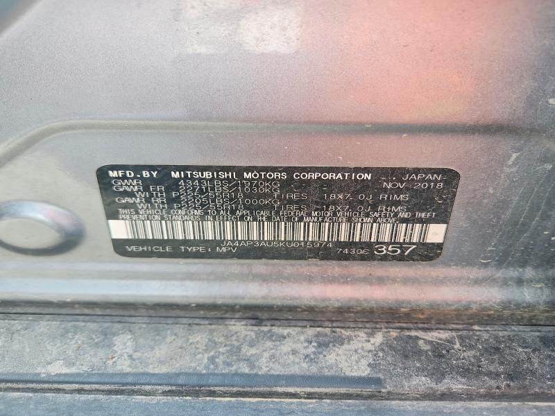 Aukcja sprzedaży 2019 Mitsubishi Outlander Sport, vin: JA4AP3AU5KU015974, numer aukcji: 63110886