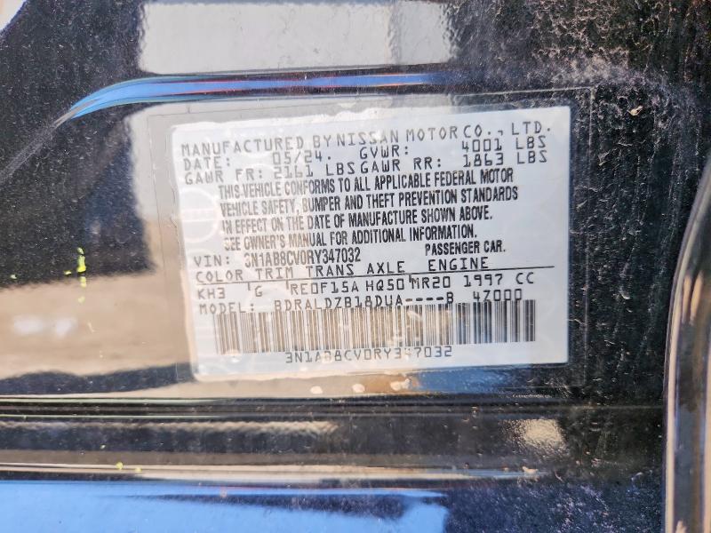 63137836 :رقم المزاد ، 3N1AB8CV0RY347032 vin ، 2024 Nissan Sentra مزاد بيع