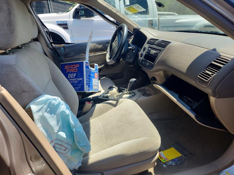 2001 Honda Civic მანქანა იყიდება აუქციონზე, vin: 2HGES16571H526343, აუქციონის ნომერი: 60757796