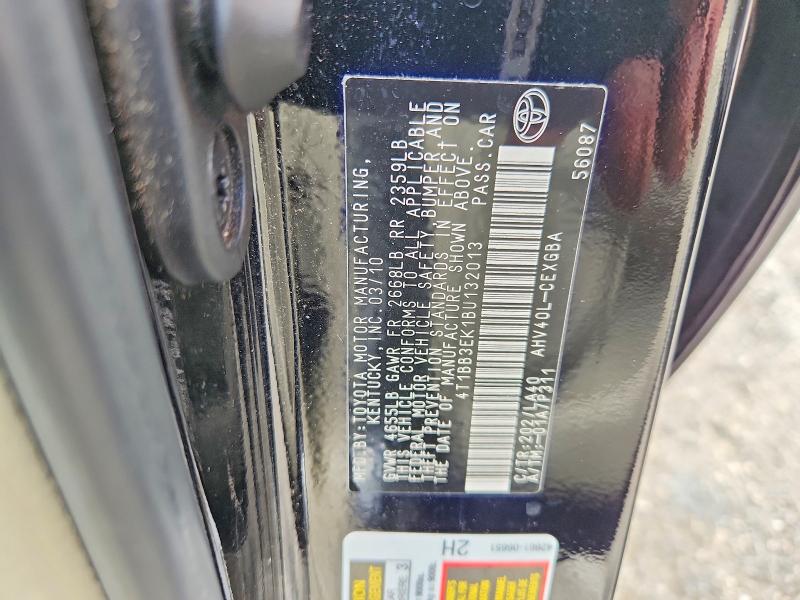Продажа на аукционе авто 2011 Toyota Camry, vin: 4T1BB3EK1BU132013, номер лота: 60682176