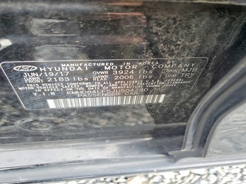 Продаж на аукціоні авто 2018 Hyundai Elantra, vin: KMHD84LF5JU504230, номер лоту: 60141006