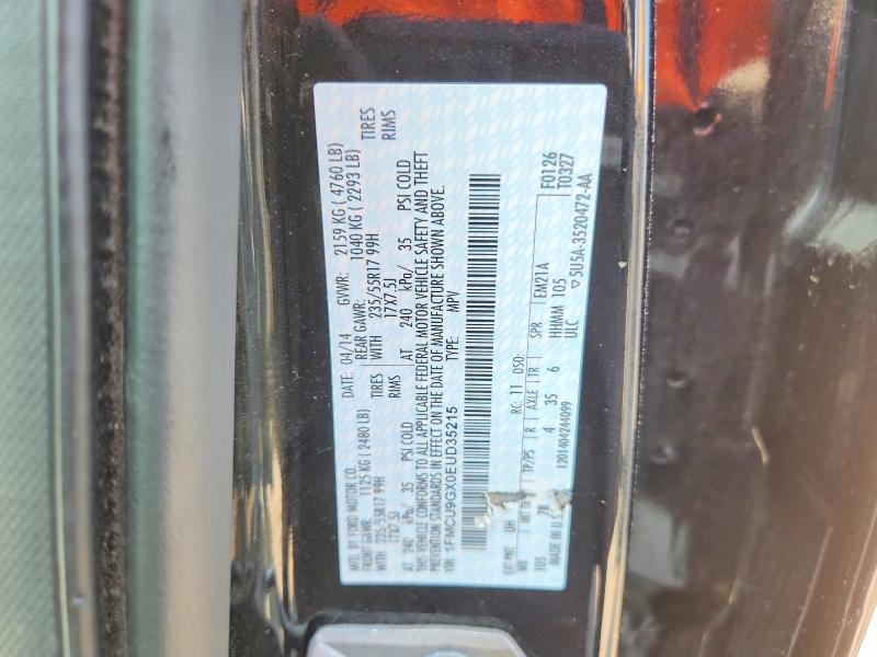 Продаж на аукціоні авто 2014 Ford Escape, vin: 1FMCU9GX0EUD35215, номер лоту: 60378256
