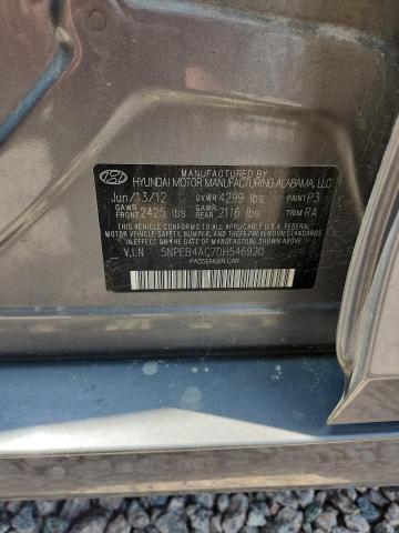 Aukcja sprzedaży 2013 Hyundai Sonata, vin: 5NPEB4AC7DH546920, numer aukcji: 59634866