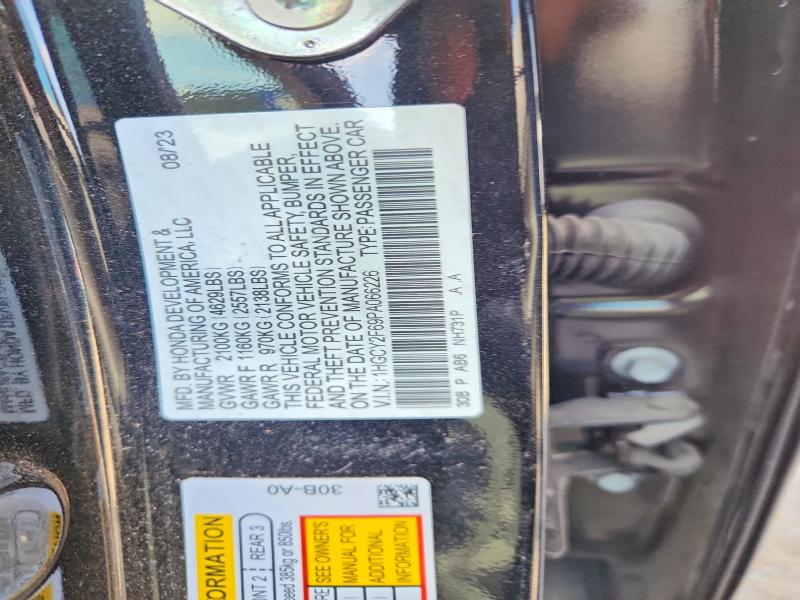62938236 :رقم المزاد ، 1HGCY2F69PA066226 vin ، 2023 Honda Accord مزاد بيع