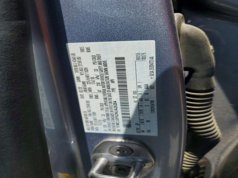 60917516 :رقم المزاد ، 1FMCU0F62NUA26284 vin ، 2022 Ford Escape مزاد بيع