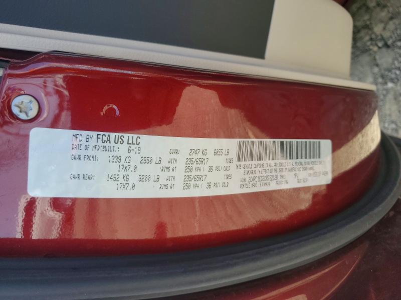 Aukcja sprzedaży 2019 Chrysler Pacifica, vin: 2C4RC1EG3KR722128, numer aukcji: 59583056