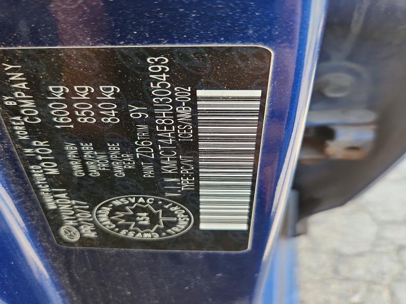 Aukcja sprzedaży 2017 Hyundai Accent, vin: KMHCT4AE8HU305493, numer aukcji: 60887196