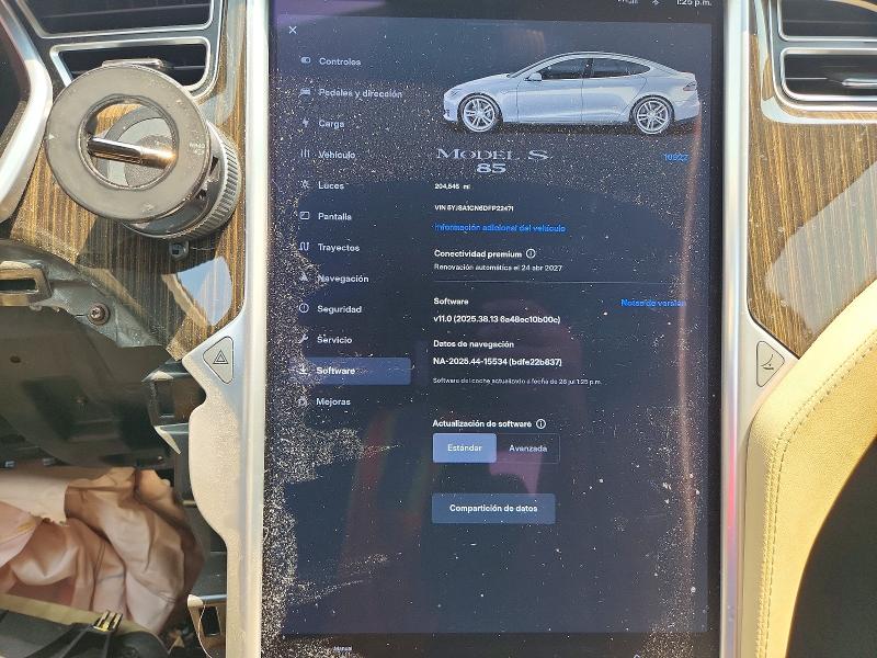 62989346 :رقم المزاد ، 5YJSA1CN6DFP22471 vin ، 2013 Tesla Model S مزاد بيع