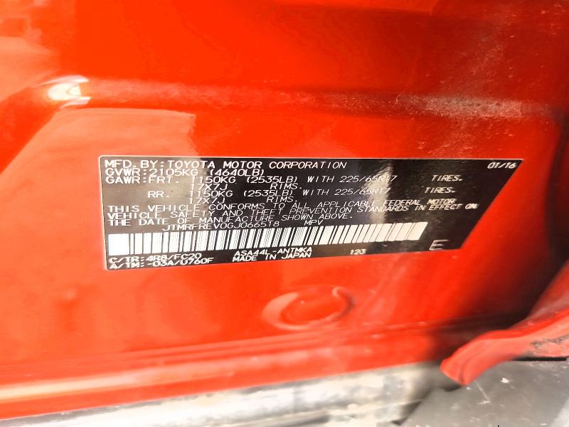 Aukcja sprzedaży 2016 Toyota Rav4, vin: JTMRFREV0GJ066518, numer aukcji: 60231556