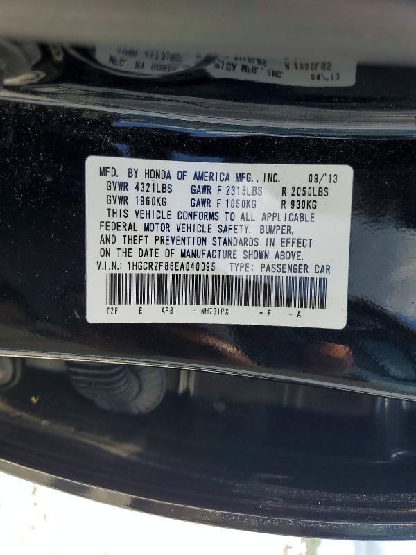 Aukcja sprzedaży 2014 Honda Accord, vin: 1HGCR2F86EA040095, numer aukcji: 61493866