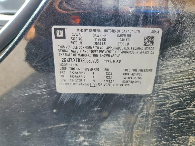 2014 Gmc Terrain მანქანა იყიდება აუქციონზე, vin: 2GKFLXEK7E6339295, აუქციონის ნომერი: 59609346