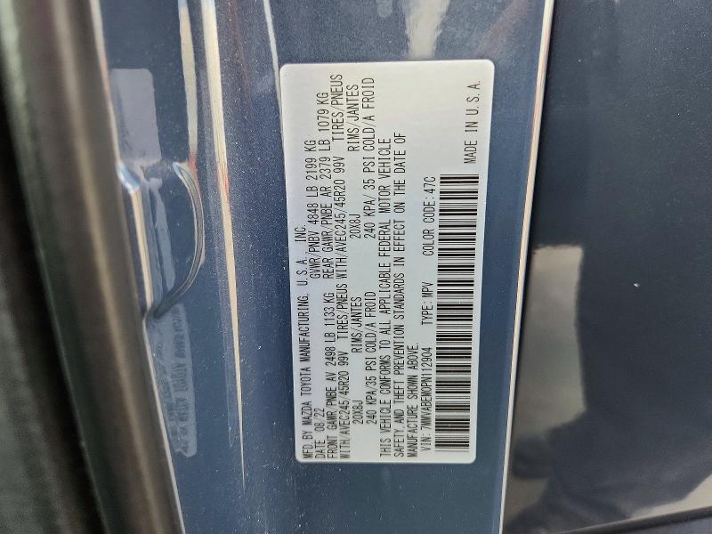 58781446 :رقم المزاد ، 7MMVABEM0PN112904 vin ، 2023 Mazda Cx-50 مزاد بيع